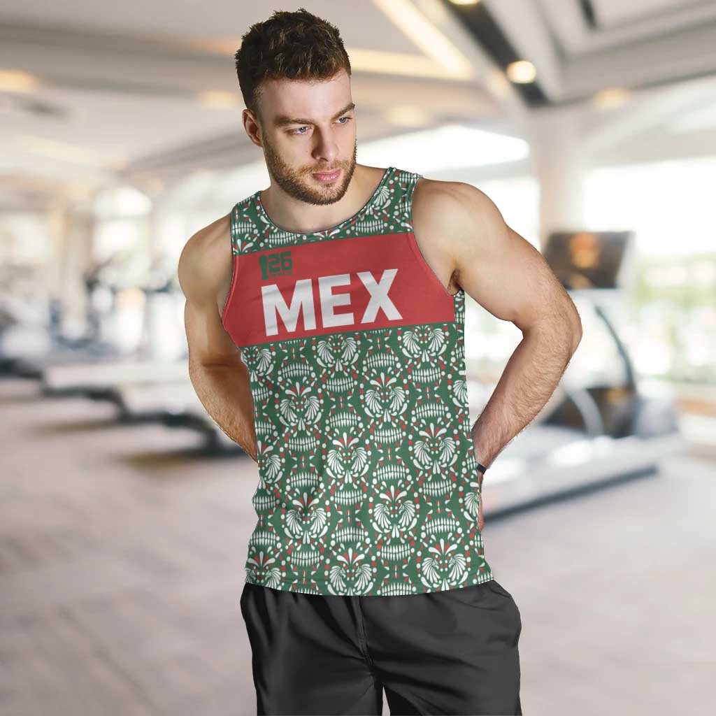 Mexico WC26 Custom Men Tank Top Minimalist Aztec Eagle El Tricolor