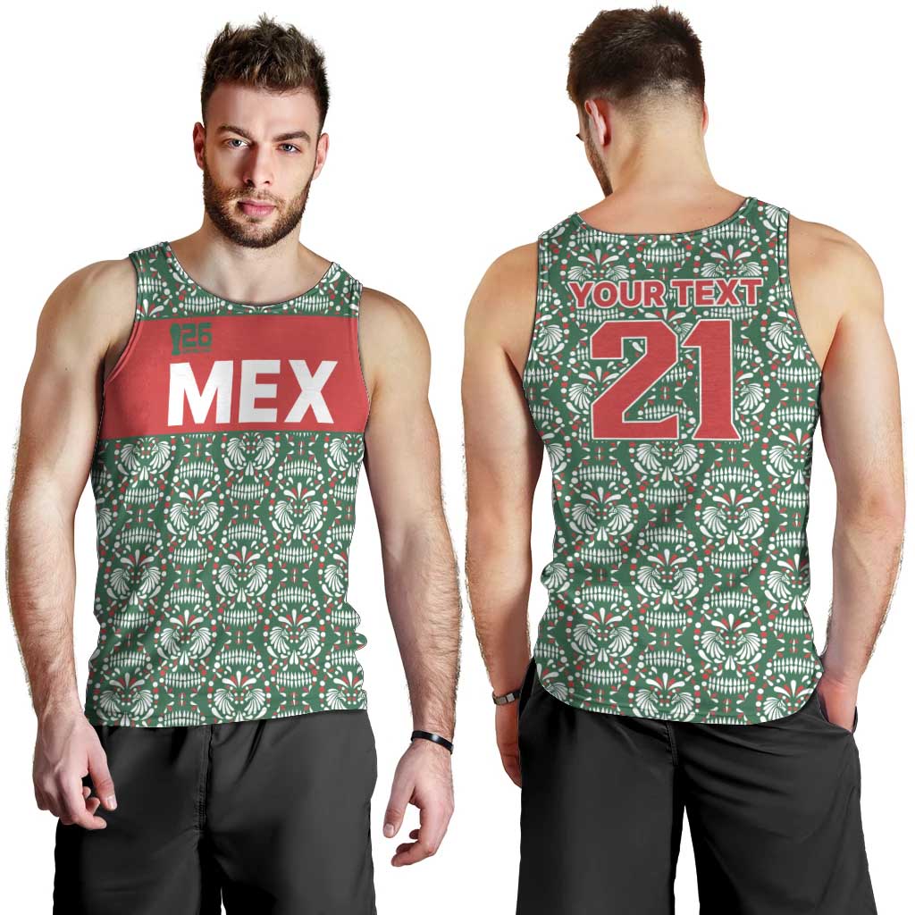 Mexico WC26 Custom Men Tank Top Minimalist Aztec Eagle El Tricolor