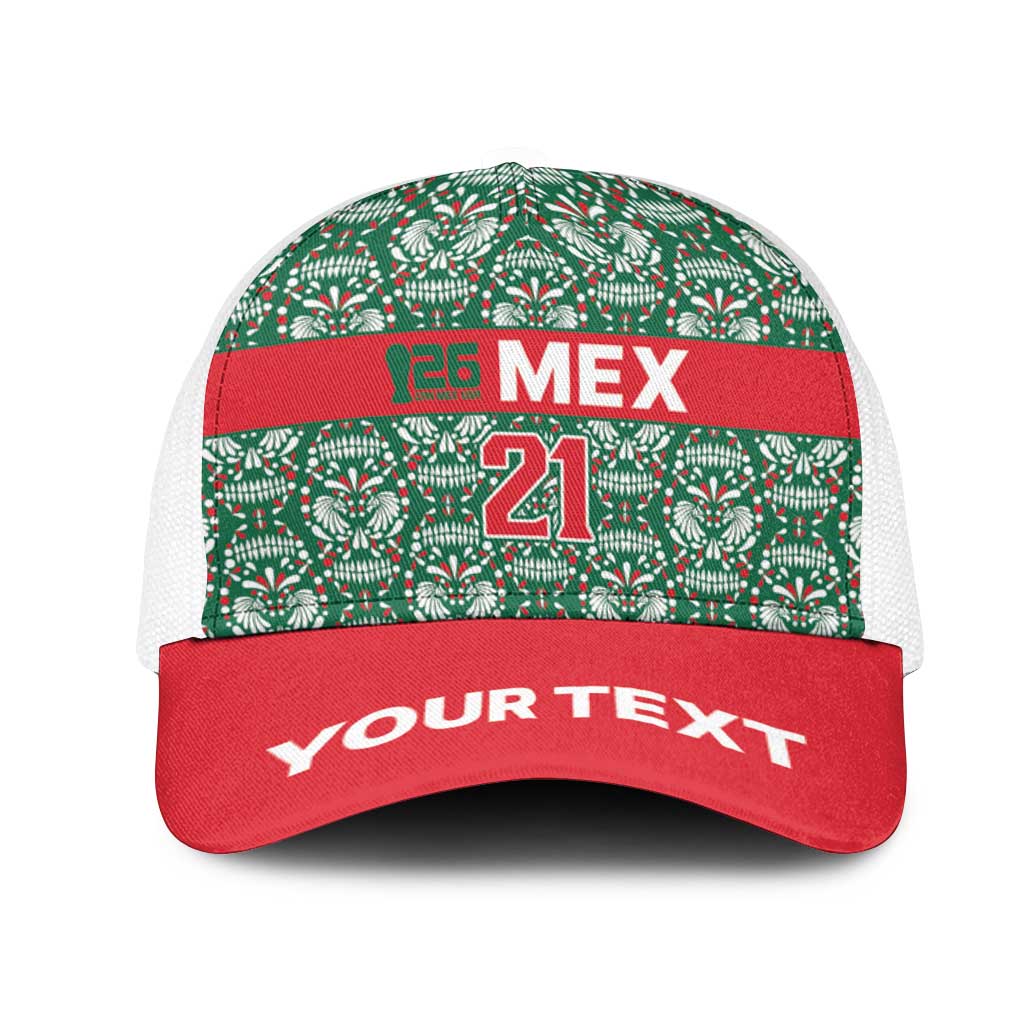 Mexico WC26 Custom Mesh Trucker Cap Minimalist Aztec Eagle El Tricolor