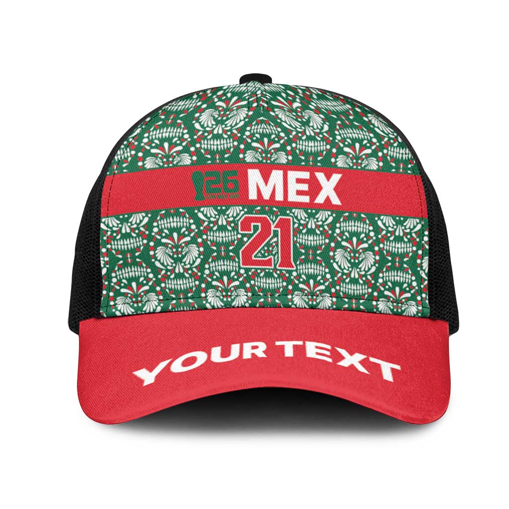Mexico WC26 Custom Mesh Trucker Cap Minimalist Aztec Eagle El Tricolor