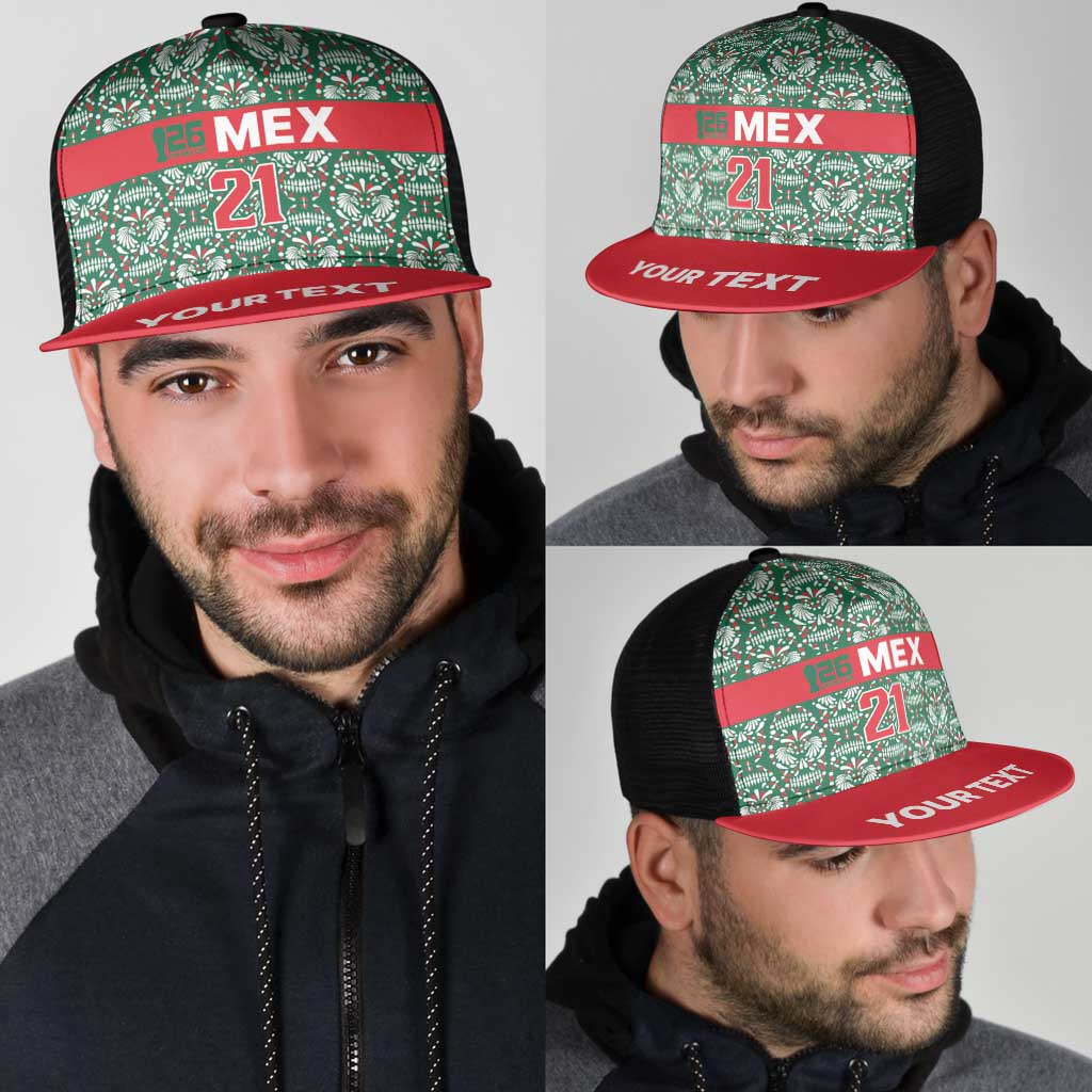 Mexico WC26 Custom Mesh Trucker Cap Minimalist Aztec Eagle El Tricolor