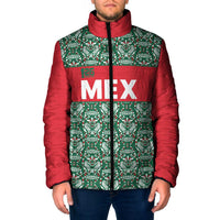 Mexico WC26 Custom Padded Jacket Minimalist Aztec Eagle El Tricolor