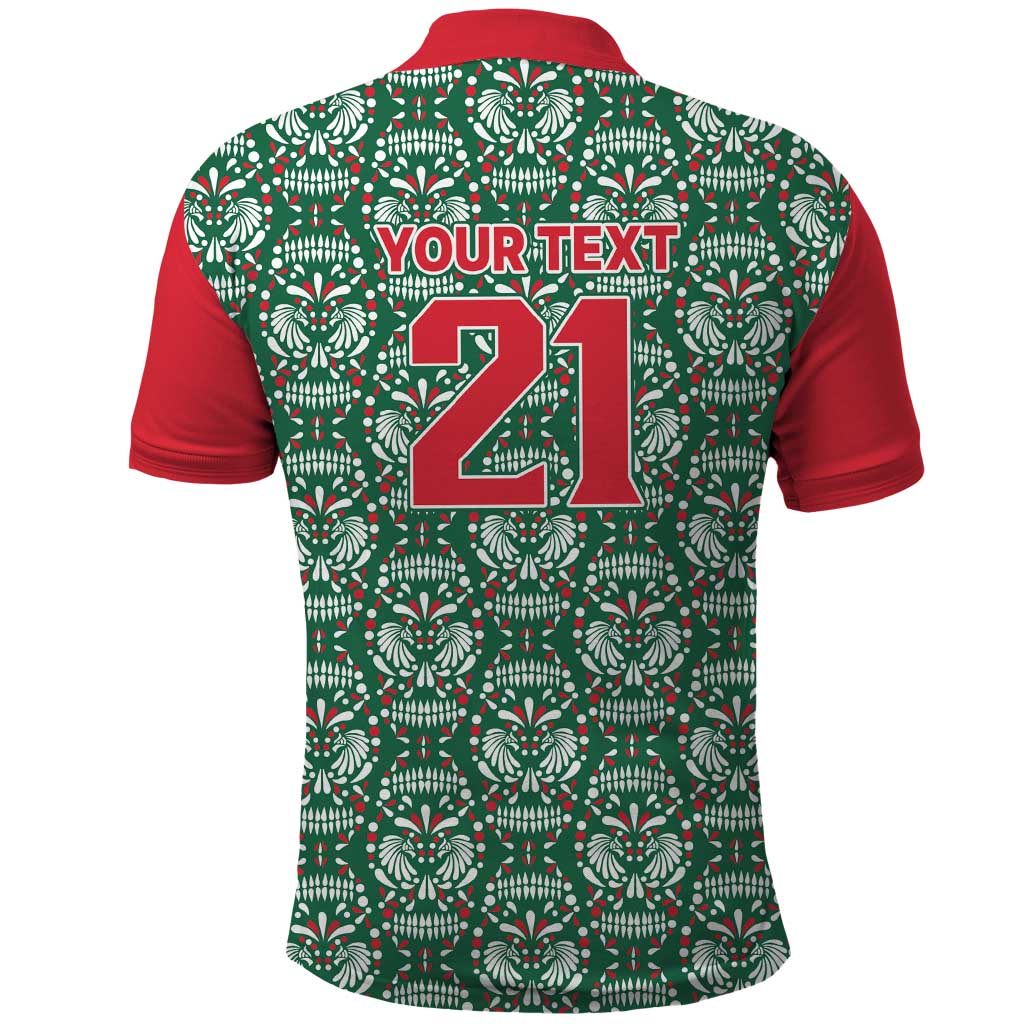 Mexico WC26 Custom Polo Shirt Minimalist Aztec Eagle El Tricolor
