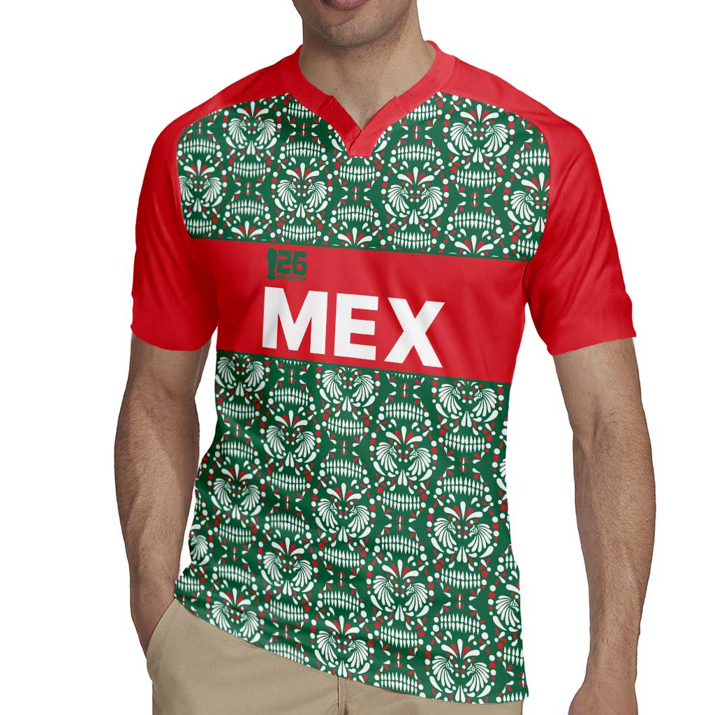 Mexico WC26 Custom Rugby Jersey Minimalist Aztec Eagle El Tricolor