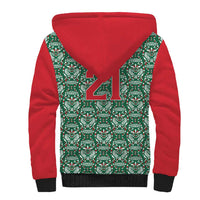 Mexico WC26 Custom Sherpa Hoodie Minimalist Aztec Eagle El Tricolor