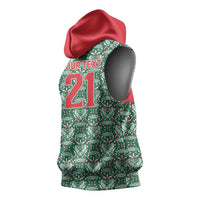 Mexico WC26 Custom Sleeveless Hoodie Minimalist Aztec Eagle El Tricolor
