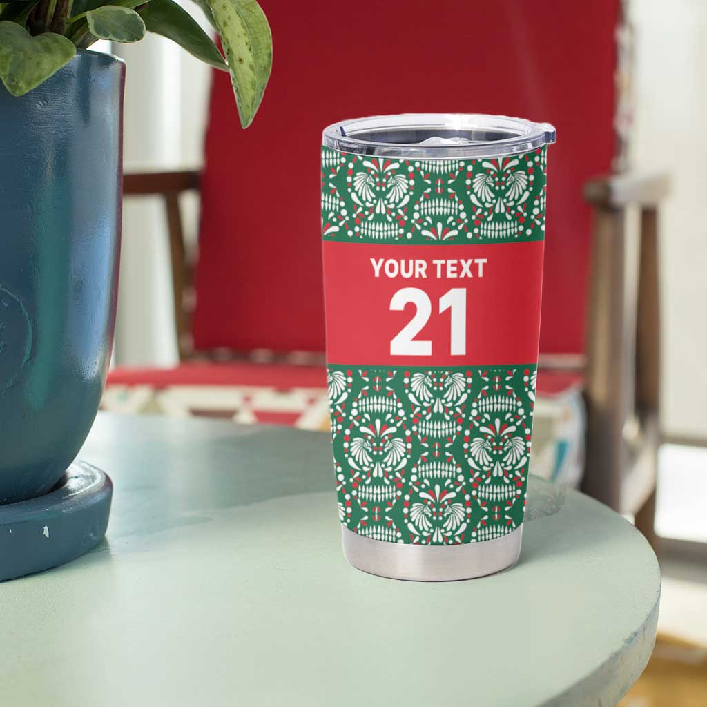 Mexico WC26 Custom Tumbler Cup Minimalist Aztec Eagle El Tricolor