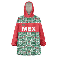 Mexico WC26 Custom Wearable Blanket Hoodie Minimalist Aztec Eagle El Tricolor