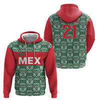 Mexico WC26 Custom Zip Hoodie Minimalist Aztec Eagle El Tricolor
