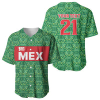Mexico WC26 Custom Baseball Jersey Minimalist Aztec Eagle Green Color