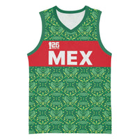 Mexico WC26 Custom Basketball Jersey Minimalist Aztec Eagle Green Color