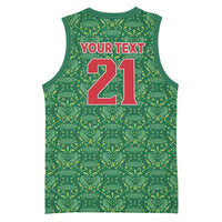 Mexico WC26 Custom Basketball Jersey Minimalist Aztec Eagle Green Color