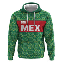 Mexico WC26 Custom Hoodie Minimalist Aztec Eagle Green Color