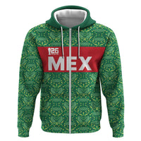 Mexico WC26 Custom Hoodie Minimalist Aztec Eagle Green Color