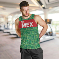 Mexico WC26 Custom Men Tank Top Minimalist Aztec Eagle Green Color