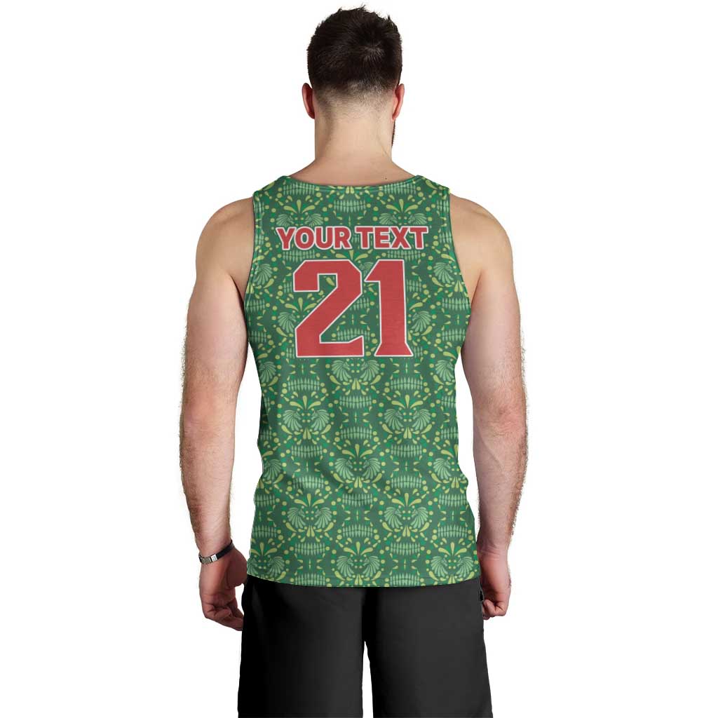 Mexico WC26 Custom Men Tank Top Minimalist Aztec Eagle Green Color