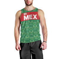 Mexico WC26 Custom Men Tank Top Minimalist Aztec Eagle Green Color