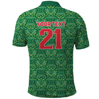 Mexico WC26 Custom Polo Shirt Minimalist Aztec Eagle Green Color