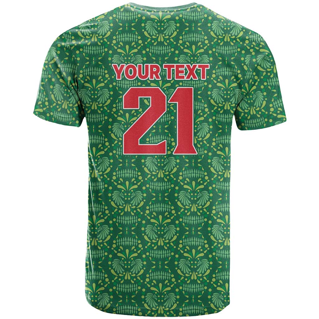 Mexico WC26 Custom T Shirt Minimalist Aztec Eagle Green Color