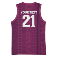 Qatar WC26 Custom Basketball Jersey Funny La'eeb with Arabic Pattern