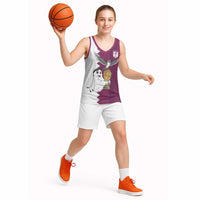 Qatar WC26 Custom Basketball Jersey Funny La'eeb with Arabic Pattern