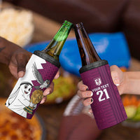 Qatar WC26 Custom 4 in 1 Can Cooler Tumbler Funny La'eeb with Arabic Pattern