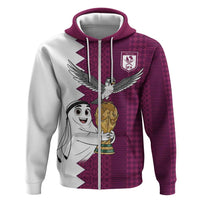 Qatar WC26 Custom Hoodie Funny La'eeb with Arabic Pattern