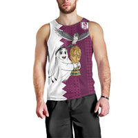Qatar WC26 Custom Men Tank Top Funny La'eeb with Arabic Pattern