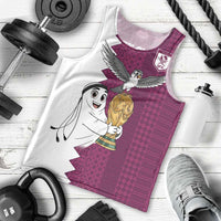 Qatar WC26 Custom Men Tank Top Funny La'eeb with Arabic Pattern