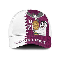 Qatar WC26 Custom Mesh Trucker Cap Funny La'eeb with Arabic Pattern
