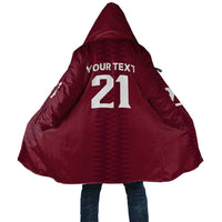 Qatar WC26 Custom Cloak Maroon One Zigzag Pattern