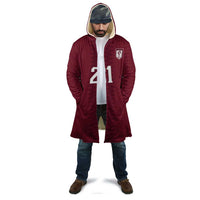 Qatar WC26 Custom Cloak Maroon One Zigzag Pattern