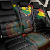 Bolivia Andean Condor Back Car Seat Cover Grunge Flag Motif