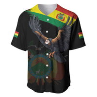 Bolivia Andean Condor Baseball Jersey Grunge Flag Motif