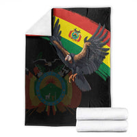 Bolivia Andean Condor Blanket Grunge Flag Motif