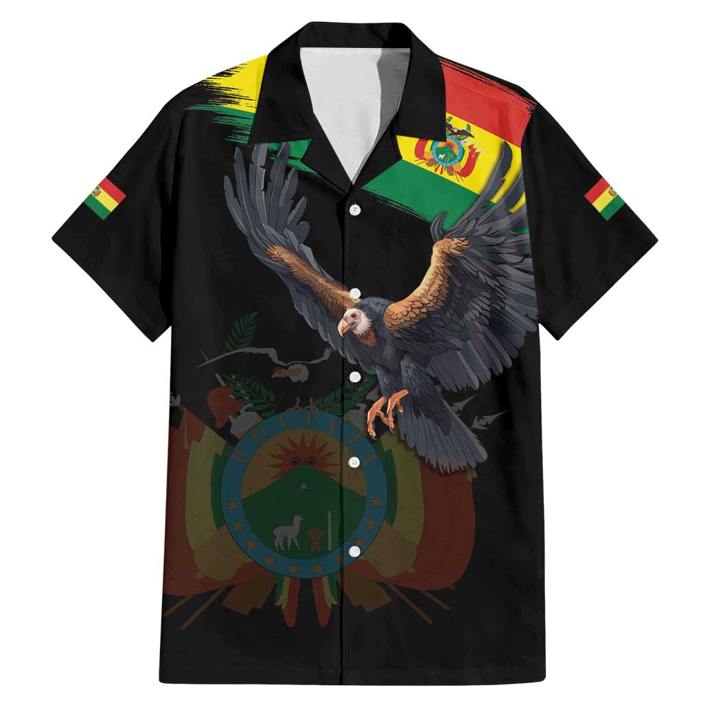 Bolivia Andean Condor Family Matching Mermaid Dress and Hawaiian Shirt Grunge Flag Motif