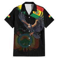 Bolivia Andean Condor Family Matching Mermaid Dress and Hawaiian Shirt Grunge Flag Motif