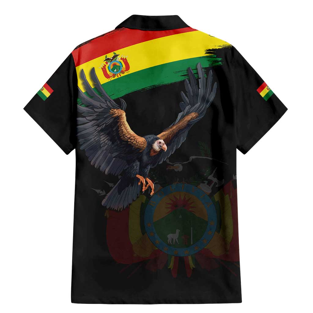 Bolivia Andean Condor Family Matching Mermaid Dress and Hawaiian Shirt Grunge Flag Motif