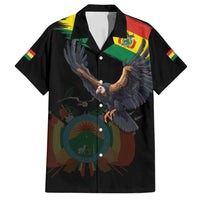 Bolivia Andean Condor Family Matching Off Shoulder Maxi Dress and Hawaiian Shirt Grunge Flag Motif