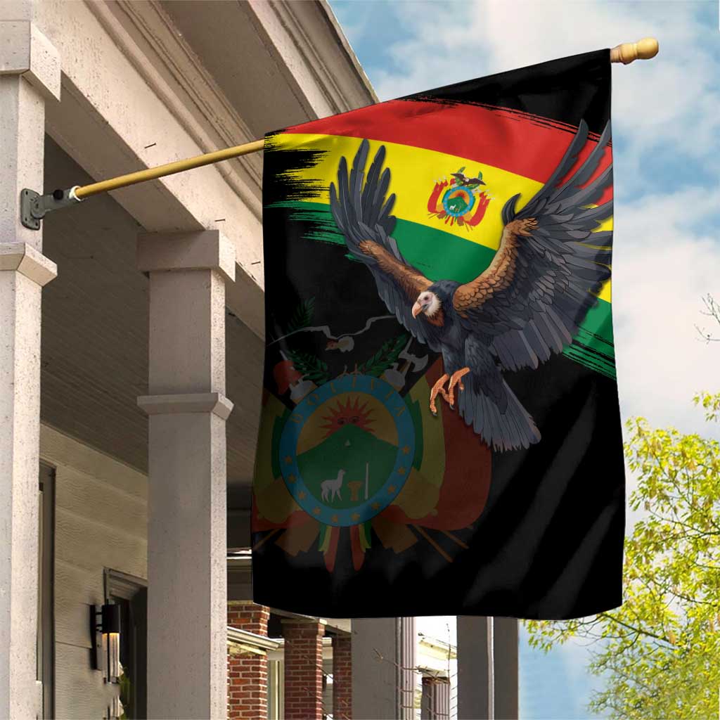 Bolivia Andean Condor Garden Flag Grunge Flag Motif