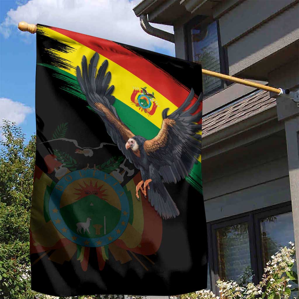 Bolivia Andean Condor Garden Flag Grunge Flag Motif