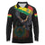 Bolivia Andean Condor Long Sleeve Polo Shirt Grunge Flag Motif