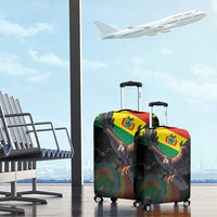 Bolivia Andean Condor Luggage Cover Grunge Flag Motif