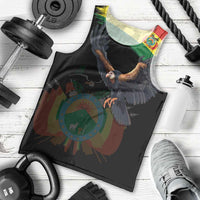 Bolivia Andean Condor Men Tank Top Grunge Flag Motif