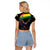Bolivia Andean Condor Raglan Cropped T Shirt Grunge Flag Motif