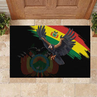 Bolivia Andean Condor Rubber Doormat Grunge Flag Motif