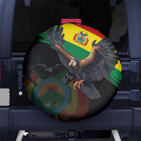 Bolivia Andean Condor Spare Tire Cover Grunge Flag Motif