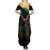 Bolivia Andean Condor Summer Maxi Dress Grunge Flag Motif