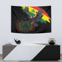 Bolivia Andean Condor Tapestry Grunge Flag Motif