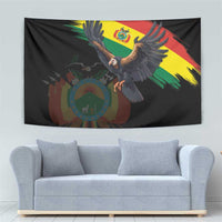 Bolivia Andean Condor Tapestry Grunge Flag Motif